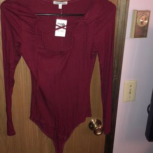 Brand new maroon bodysuit